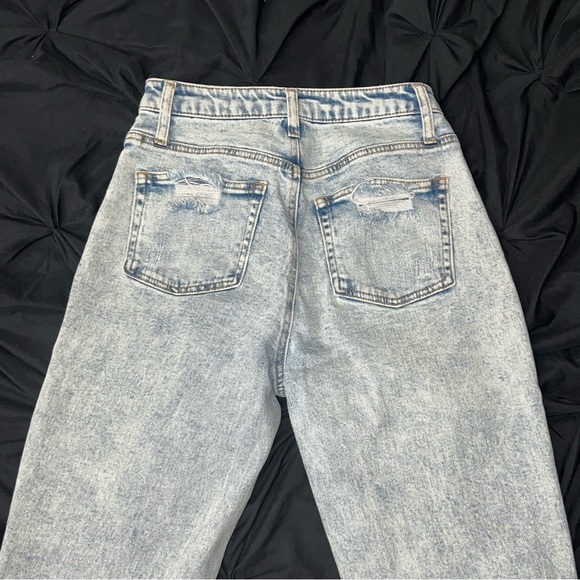 Light Wash Acid Ripped Jeans - Picture 2 of 4